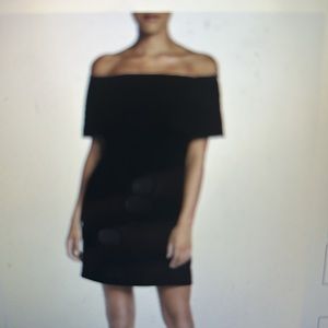 Charles Henry Off The Shoulder Dress